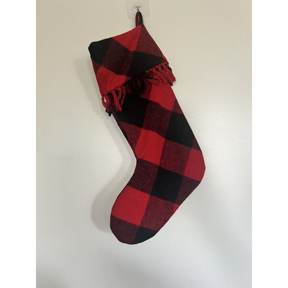 NWOT LAUREN  RALPH LAUREN BUFFALO PLAID CHRISTMAS STOCKING 20" - Picture 3 of 3